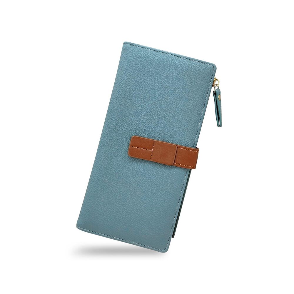 1676 Wallet, PU Leather Wallet Fashionable Long Wallet with Multiple